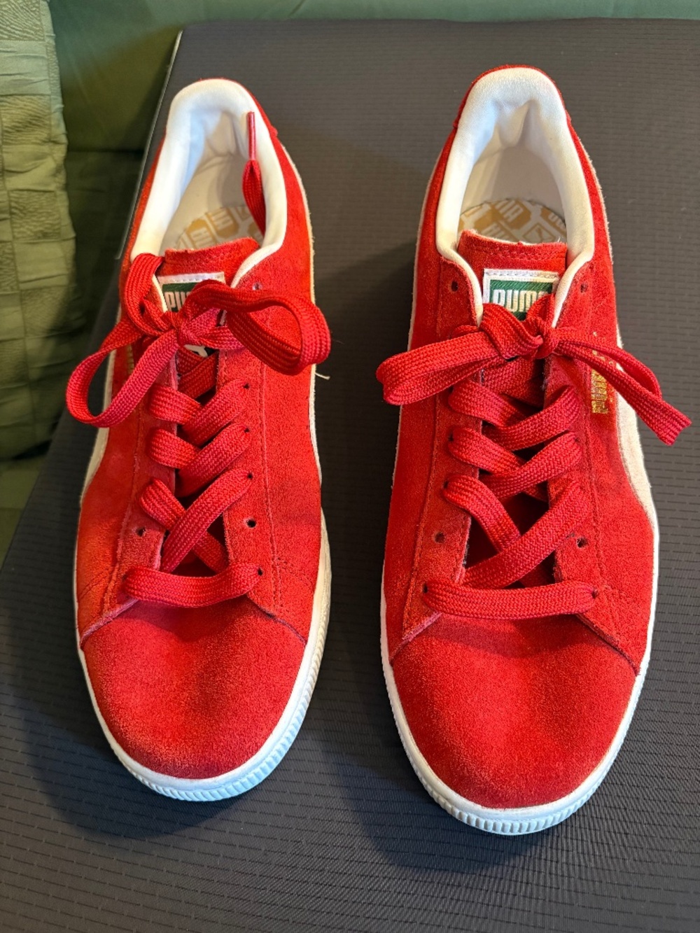 Puma Red Suede Classic XXI Sneakers